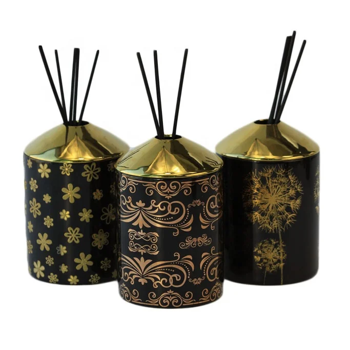 Hot Selling Custom Design Unique Ceramic Jar Candle Aroma Reed Diffuser