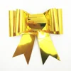 Shinny Metallic Color PVC Butterfly Ribbon Bow Tie/4.5"PET Butterfly Bow in green color