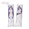 Purple long hair girl Overlord albedo anime pillow cover gift for man