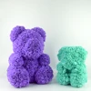 Souvenir Gift Ideas Rose Bear Artificial Foam Flower Rose With Rose Flower Teddy Bear