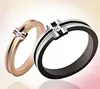 (ELBR0399) Two tone Stainless Steel cross couple rings religious rings