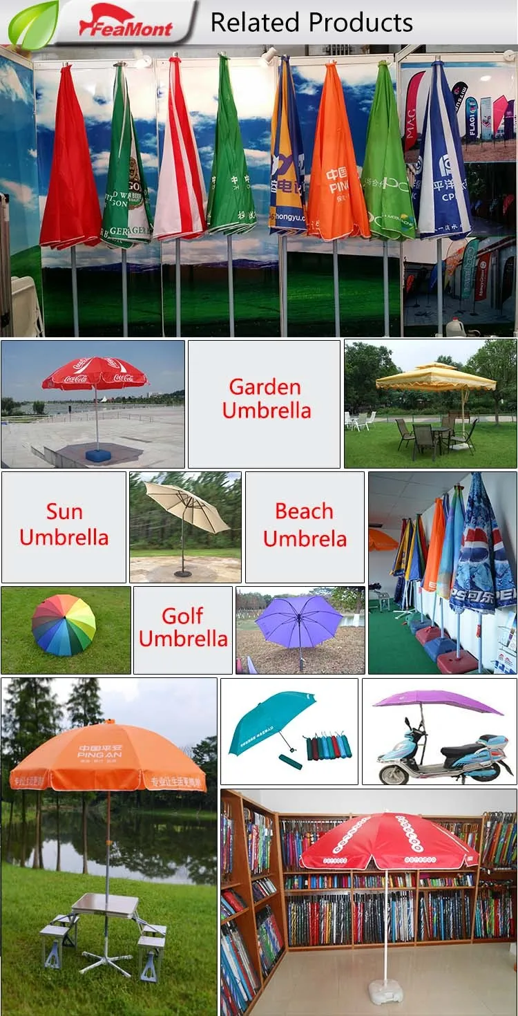Aluminium patio umbrella with side for garden umbrella and beach umbrella