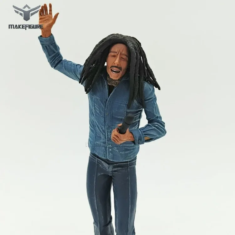 Reggae Music Founder Bob Marley Action Figure Toy,Custom Make Human Pvc