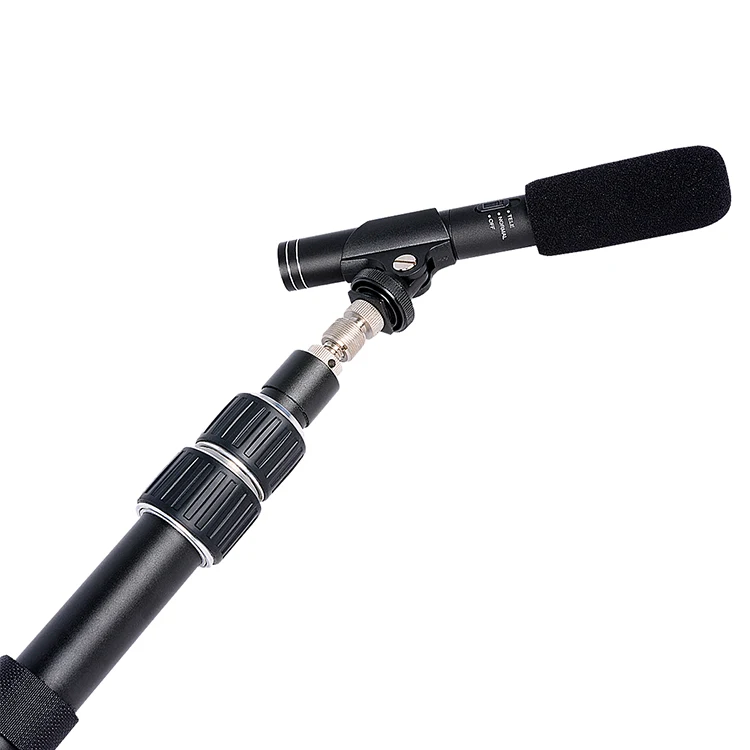 Microphone Boompoles 2 setions portable extension handheld boom arm tripod for microphone Video photography