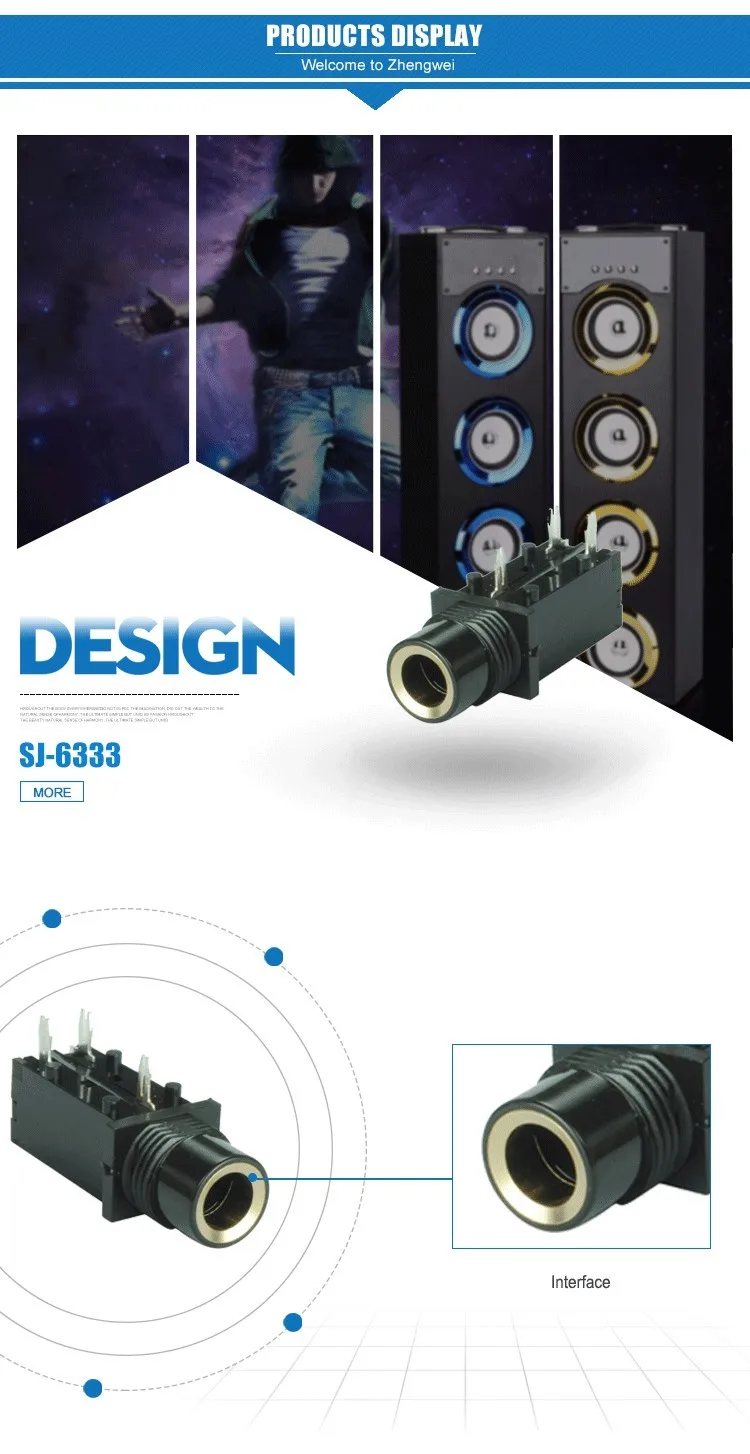 3.5mm Rj11 Phone Jack 6.35 Microphone Jack Types Buy 6.35 Microphone