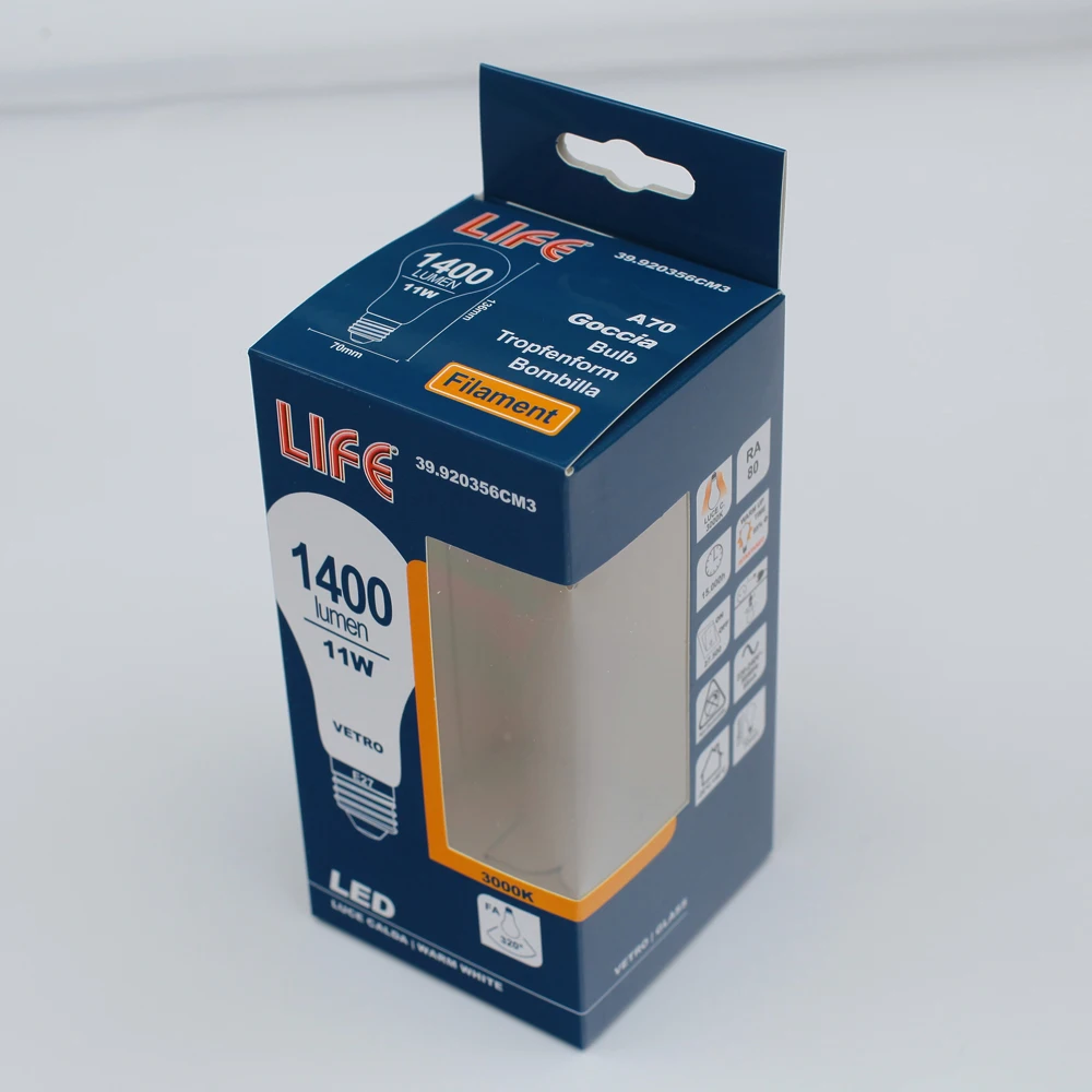 Download Custom Logo Folding Paper Box Neutral Packing Led Bulb Box,Storage Led Lighting Packaging - Buy ...