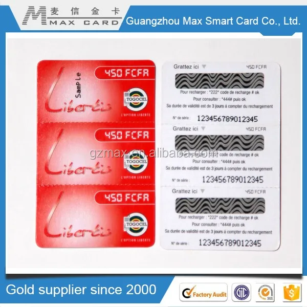 New Promotion custom printing lottery scratch card With Cheap price