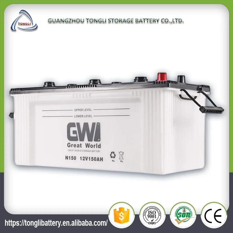 150ah 12v 145g51 Dry Charged Korea Design Powerful Battery N150 Best