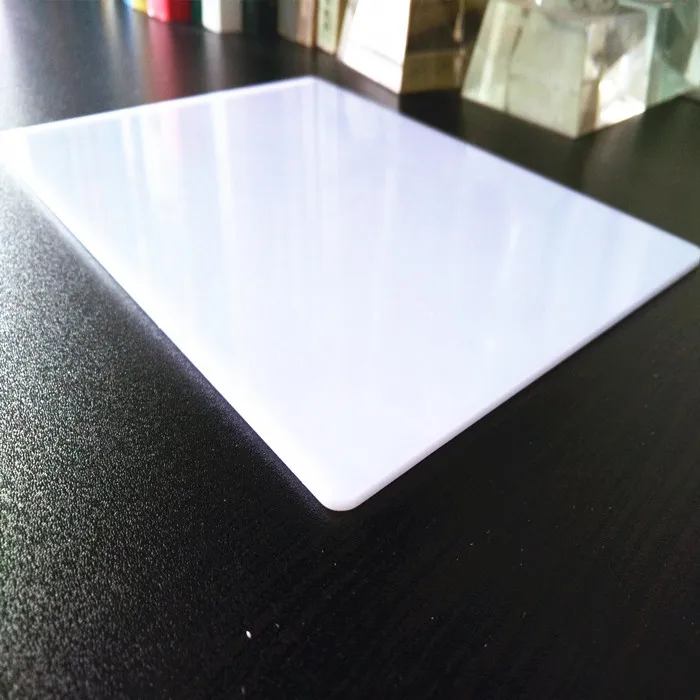 Opal White 1/8 Inch Thick High Gloss White Color Acrylic