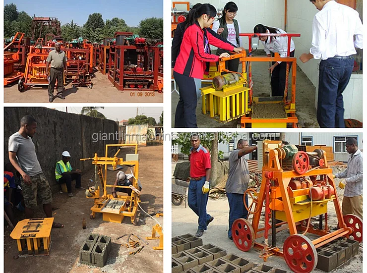 Qmr245 Movable Concrete Cement Concrete Block Machine In Jamaica For