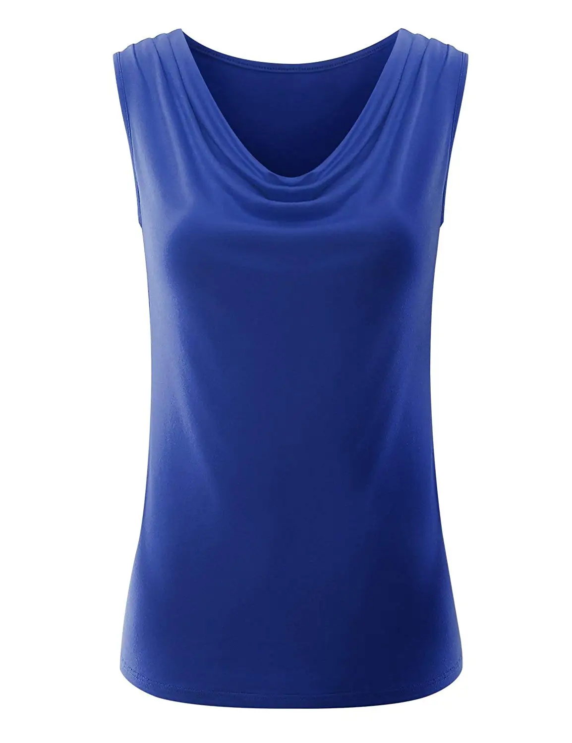 LY California LYCA Women's Ruched and Stretchy Sleeveless Blouse Tank Top Made in USA