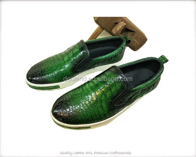chaussure en crocodile veritable