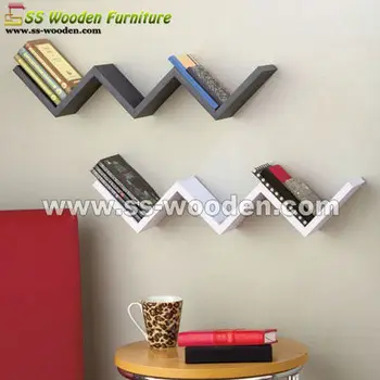Maison Décorative Zig Zag étagère Murale Pour Lecteur Dvd Ws 601212