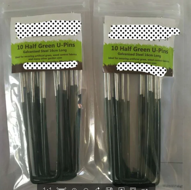 landscaping wire steel stakes.
