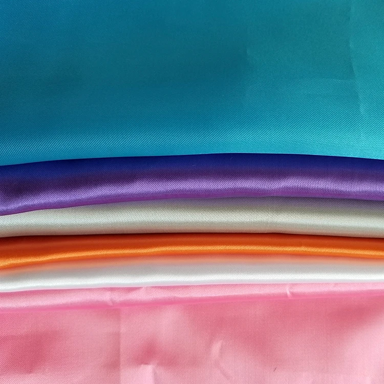 Ecofriendly 100 Recycled Polyester Rpet Microfiber Satin Fabric Buy