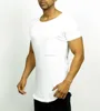 Wholesale Men's T Shirt White Scoop Neck Tee