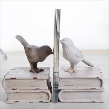White Bird Shape Resin Bookend For Home Decor And Study 159062 White Bird Shape Resin Bookend For Home Decor And Study 159062