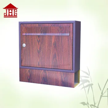 Jhc 2029w Wooden Face Wall Mounted Mailbox Garden Mailing Box