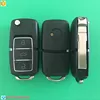 High quality waterproof material folding remote control key shell for vw car