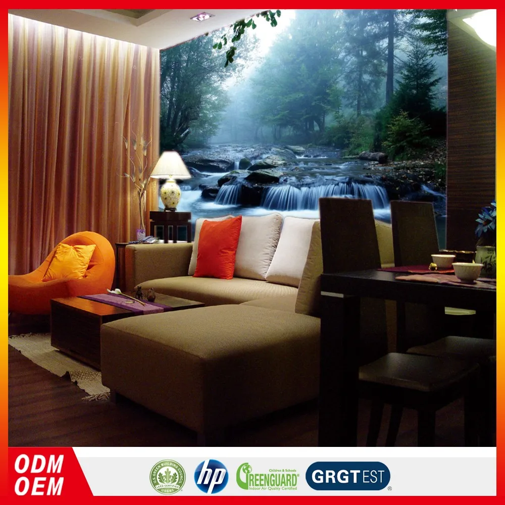 Baru Besar Kustom Forest Wallpaper Mural Sofa Latar Belakang