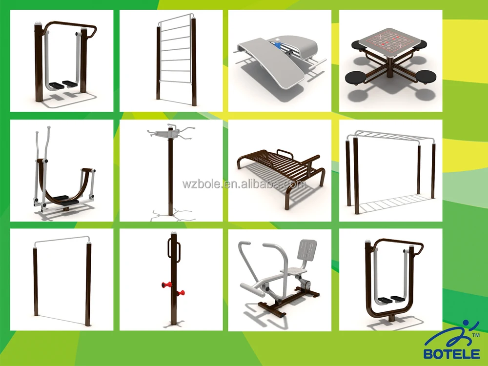EN1176 approved outdoor disabled fitness equipment for handicapped
