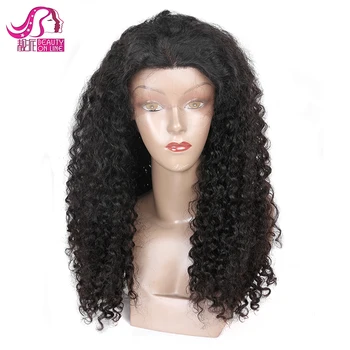 Short Kinky Curly Elastic Band Brazilian Hair Glueless Full Lace