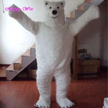 white teddy bear costume