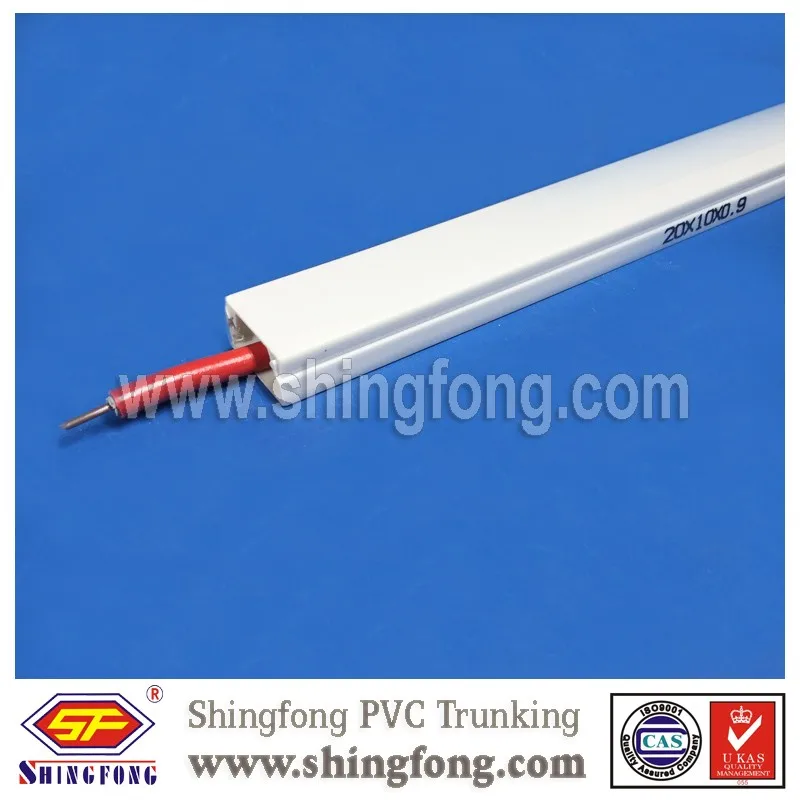 Electrical Pvc Cable Wire Flat Gutter/duct For South Africa