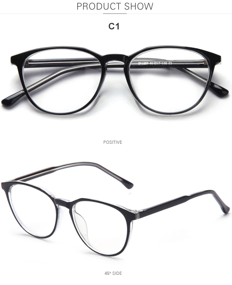 Sample Available Italian Fancy Style Plastic Cp Material Frames Red