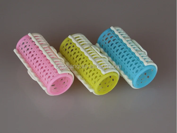 Newest Colorful Disposable Plastic Hair Rollers With Tooth