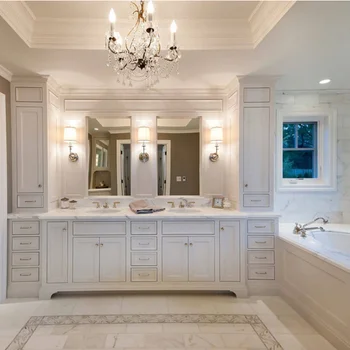 Floor Mounted Hotel Custom Made Luxury Double Sink Bathroom Vanity Floor Mounted Hotel Custom Made Luxury