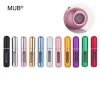 MUB pocket sized perfume bottle mini travel perfume atomizer empty 5ml easy refill aluminum perfume bottles with pump sprayer