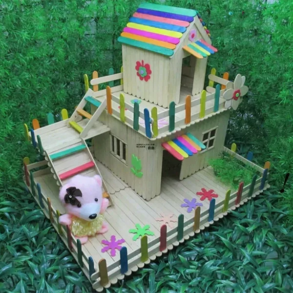 popsicle sticks crafts house