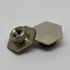 SUS304 7mm tall snowboard inserts lathe processing with hexagnon bases