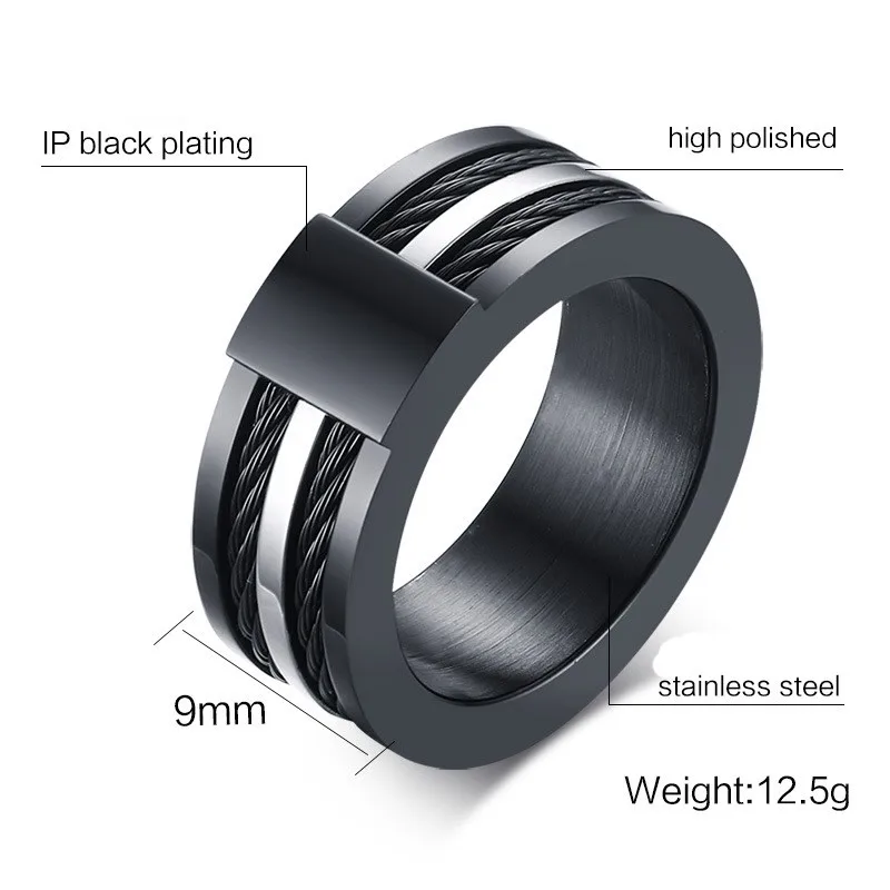 stainless steel rings for men