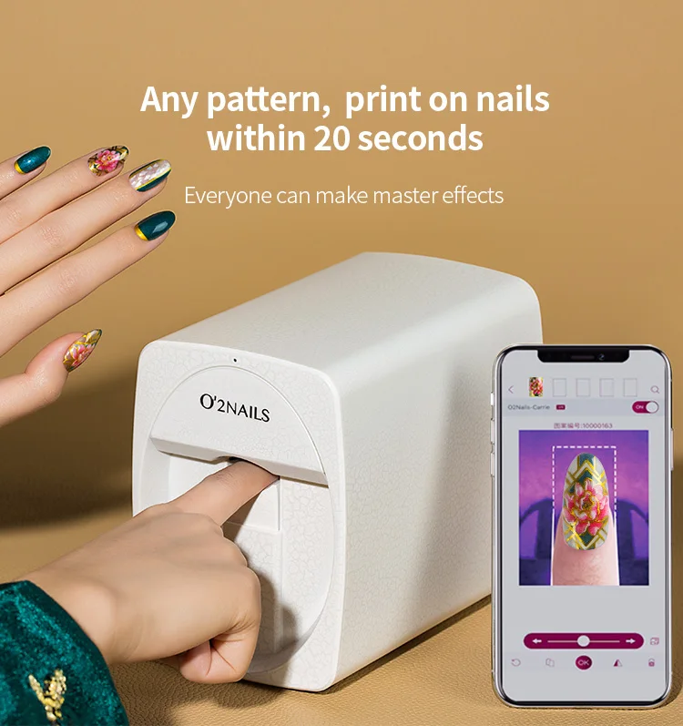 O2nails Mobile Nail Printer M1 3d Professional Digital Nails And Flower