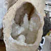 Natural Rock Geodes Quartz Crystal Specimens Round Small Crystal Raw Geodes Large Size