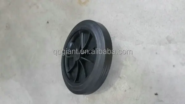 100L/120L dust bin rubber wheels 195mm