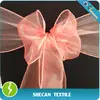 Wedding decoration Coral Organza Chair sash