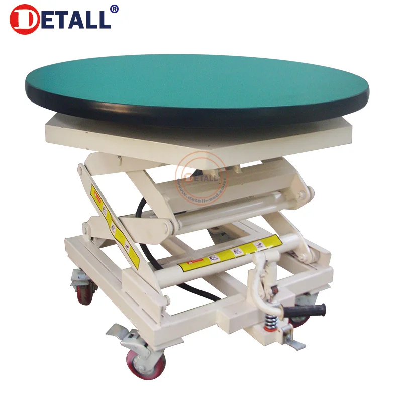 Detall Work Platform Rotating Work Table Display Stand Platform Lift