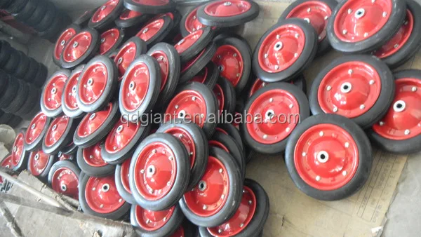 South Africa wheel barrow solid rubber wheel 13"x3"