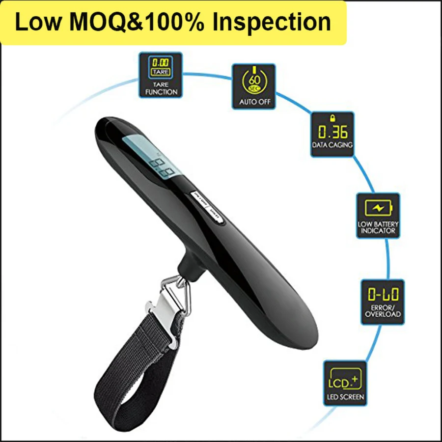 J&r New Lcd Perfect Electronic Travel Luggage Mini Hand Held Weighing