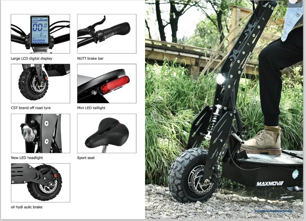 New Evoking Plus 2000w Fast Speed Foldable Adult Electrical Scooter ...