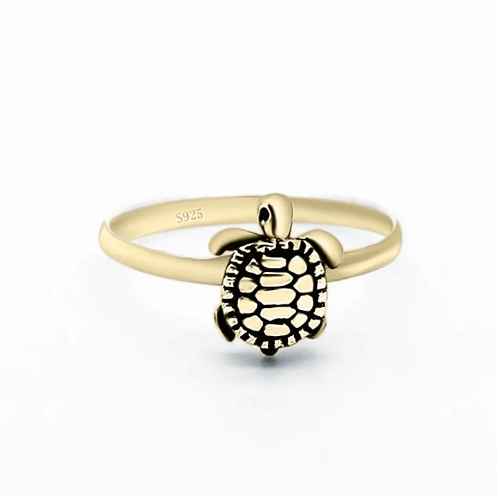 Sterling Silver Tortoise Finger Ring Tortoise Ring Designs Tortoise ...