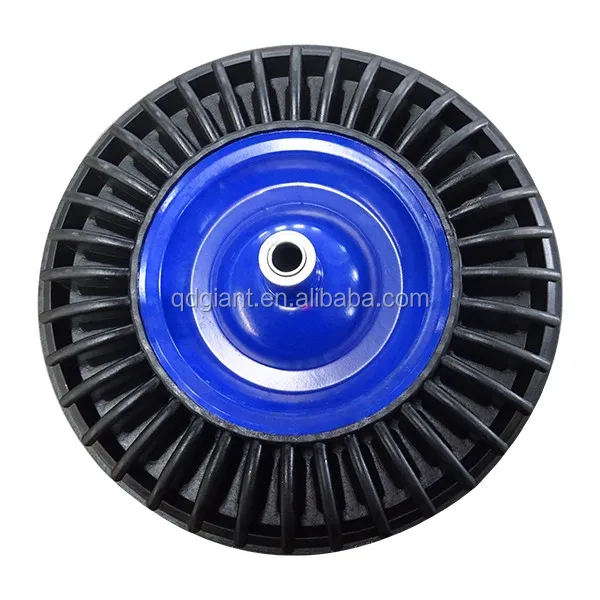 High quality heavy duty 16inch solid wheel for wheelbarrow