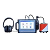 Readable daylight color touch display and selectable analog and digital filter filters leak detector