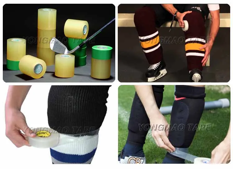 High Quality Clear Vinyl Tape 2 Inch Clear Hockey Tape Soccer Sock Tape