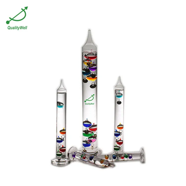 30cm Tall Free Standing Galileo Thermometer 