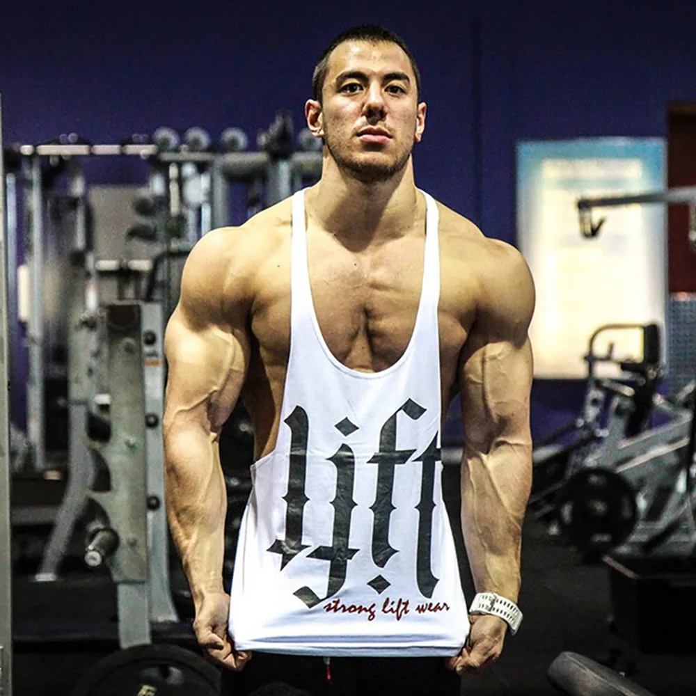 Stringer Bodybuilding Muscle Vest Tank Top Gym Conquer Or Be Conquered GYMTIER Mens 