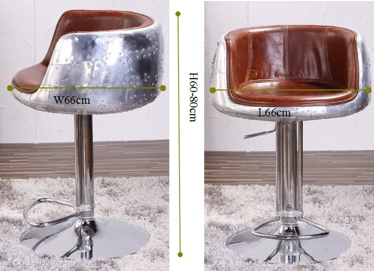 Bespoke Aviation Real Leather Bar Chair Use In Club Counter Buy Real